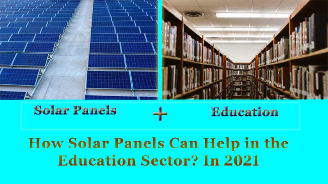 Solar power supports schools or universities in enrollment