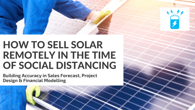 How to sale solar remotely