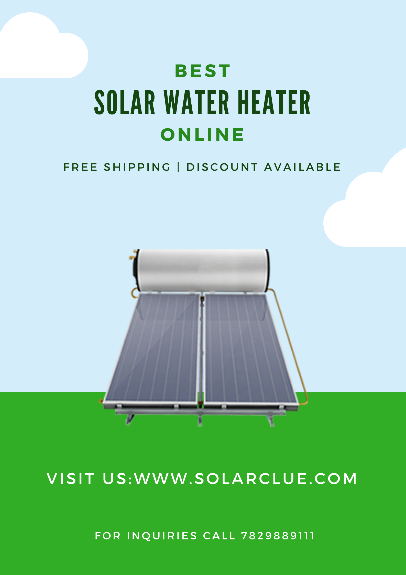 Solar Water Heater in Shimla - Water Heater Online - Solarclue 