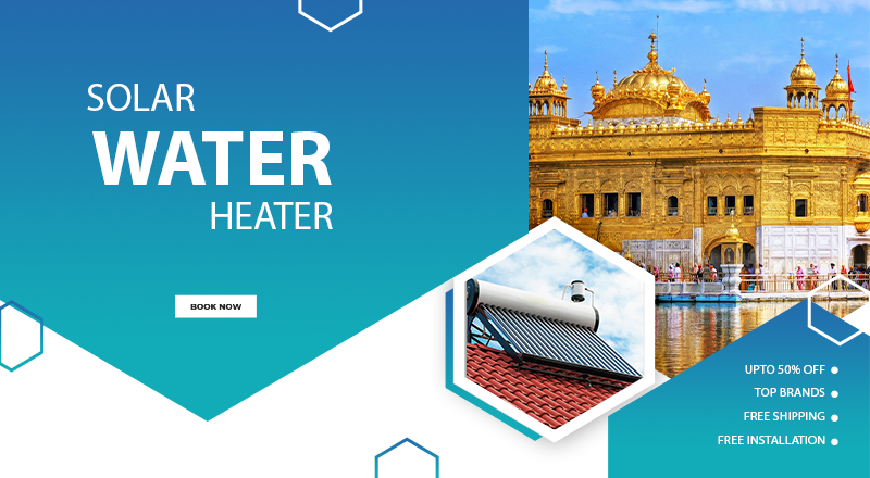 Solar water heater in Amritsar