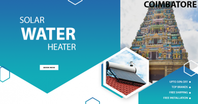 Solar water heater in Coimbatore
