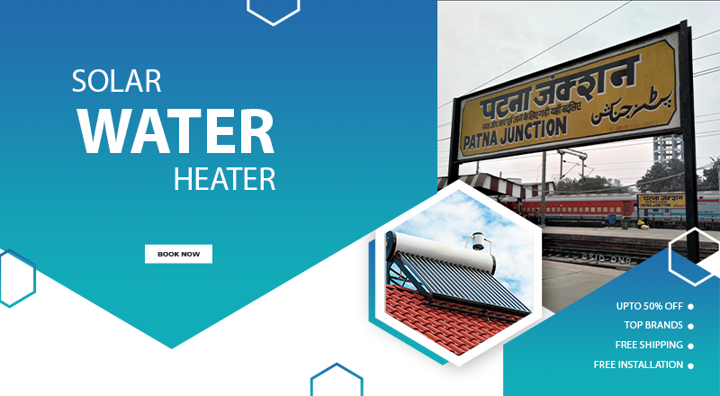 Solar water heater in Patna