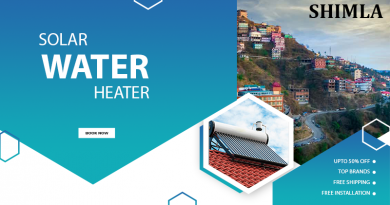 Solar water heater in Shimla
