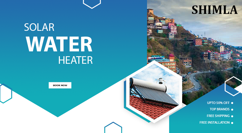 Solar water heater in Shimla