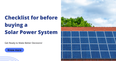 Checklist before buying Solar Power System