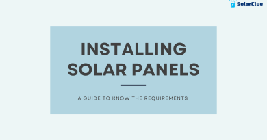 Requirements for Installing Solar Panels