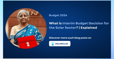 Interim Budget about Solar
