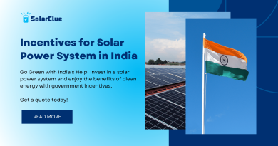 Incentives for Solar Power System in India