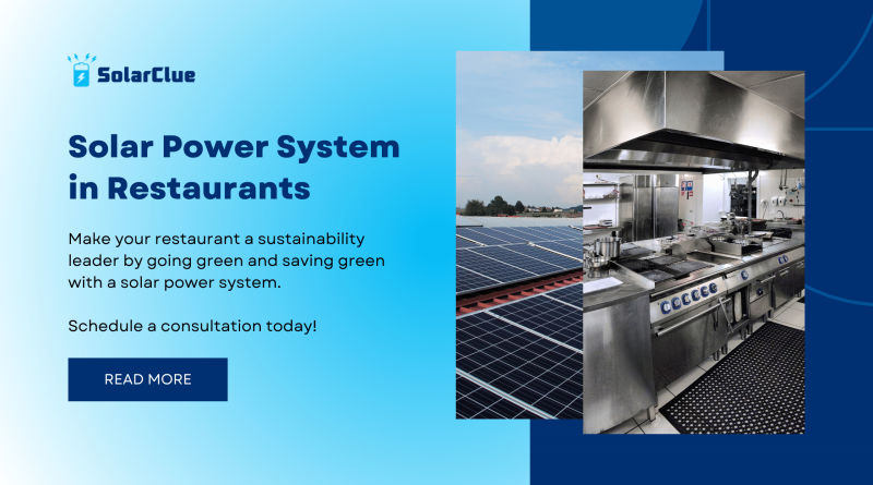 Solar Power System in Restaurants
