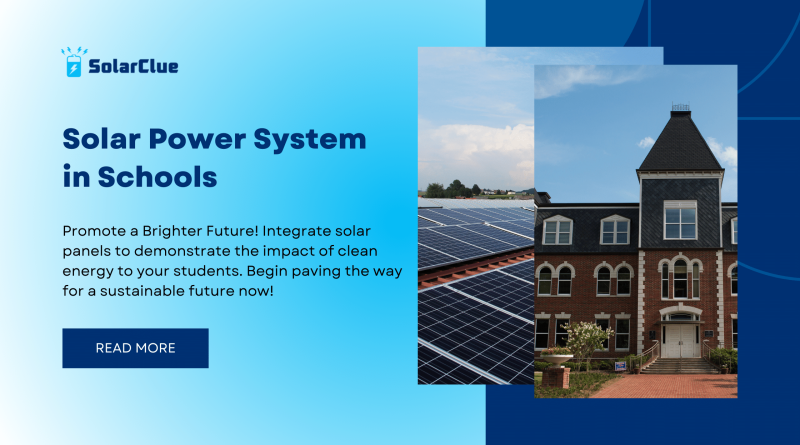 Solar Power System in Schools
