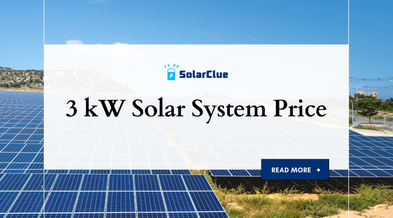 3 kW Solar System Price