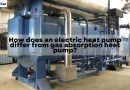 How does an electric heat pump differ from gas absorption heat pump?