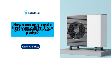 How does an electric heat pump differ from a gas absorption heat pump