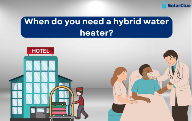 When do you need a hybrid water heater? Hotels, Hospitals, many more