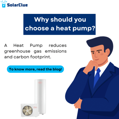 Why should you choose a heat pump? A heat pump reduces greenhouse gas emission and carbon footprint.