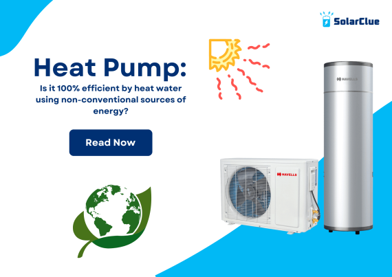 Heat Pump: Is it 100% efficient by heat water using non-conventional sources of energy?