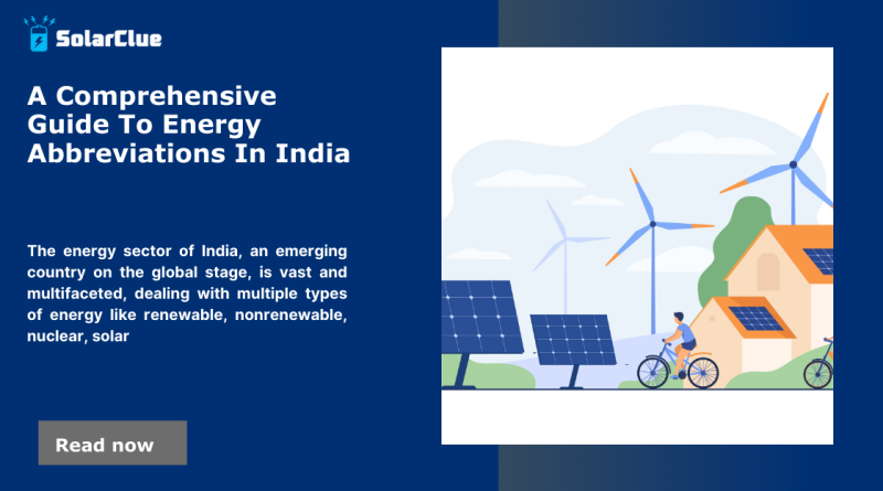 Energy Abbreviations In India 