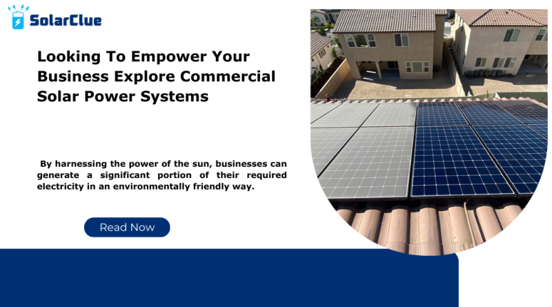 Looking To Empower Your Business Explore Commercial Solar Power Systems