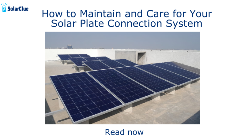 Solar plate connection
