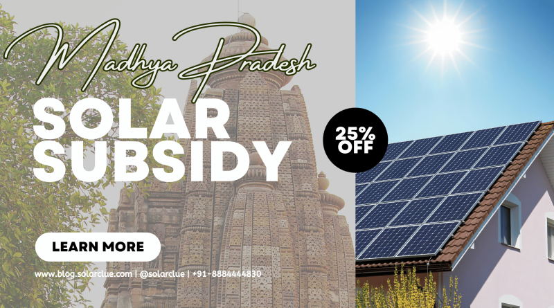 Solar Rooftop Subsidy in Madhya Pradesh