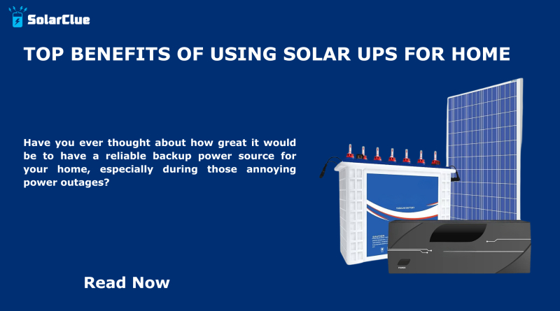 Solar ups for home