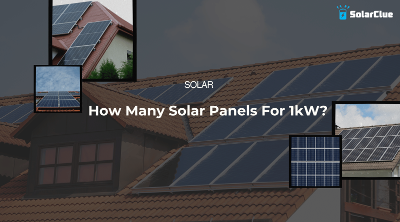 How many solar panels for 1kW