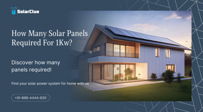 How many solar panels required for 1kW