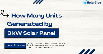 How many units generated by 3 kW Solar Panel