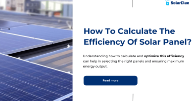 How to calculate the efficiency of solar panel