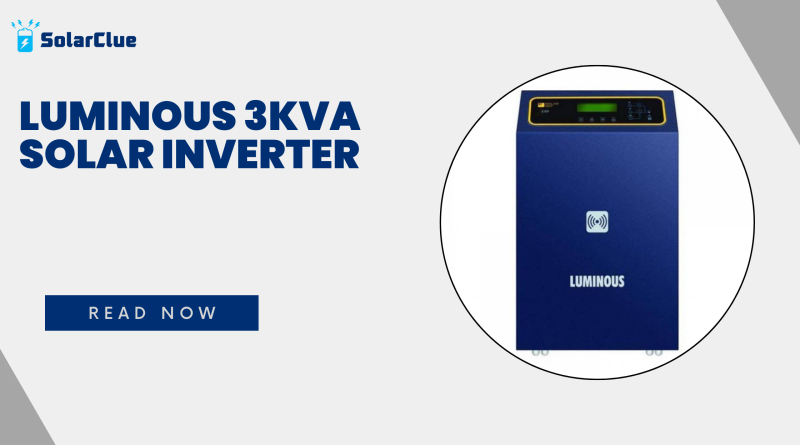 Luminous 3kVA Solar Inverter