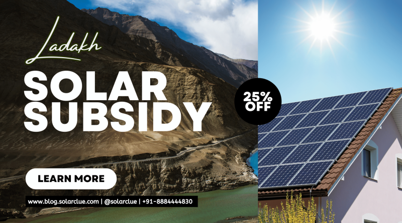 Solar Rooftop Subsidy in Ladakh