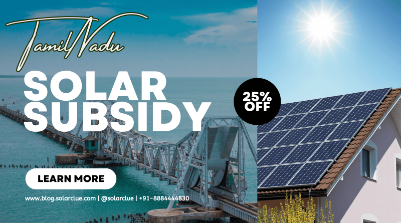 Solar Rooftop Subsidy in Tamil Nadu