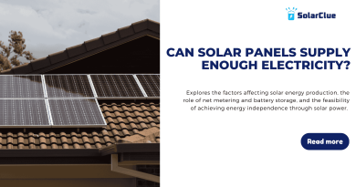 Can Solar Panels Supply Enough Electricity