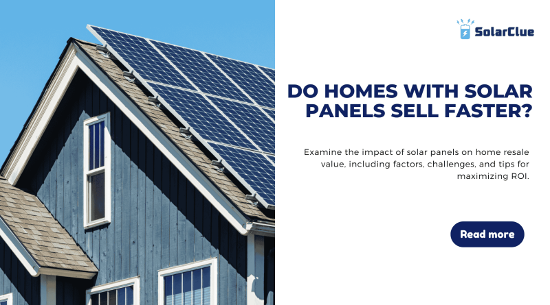 Do Home With Solar Panels Sell Faster