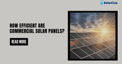 How efficient are commercial solar panels