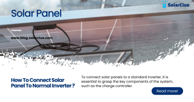 How to connect solar panel to normal inverter