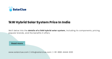 1 kW Hybrid Solar System Price in India