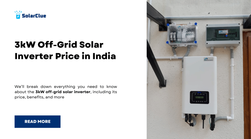 3kW Off-Grid Solar Inverter Price in India