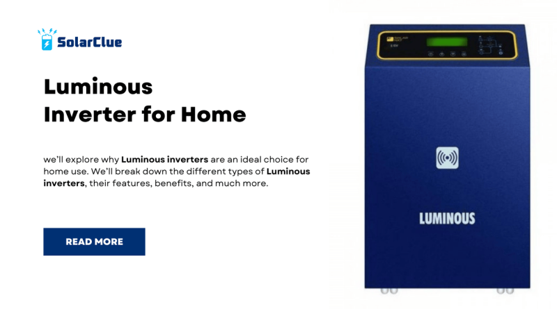 Luminous -Inverter- for- Home