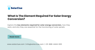 What is the Element Required for Solar Energy Conversion