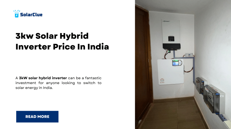 3kw Solar Hybrid Inverter Price In India