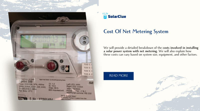 Cost of Net Metering