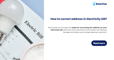 How to correct address in electricity bill