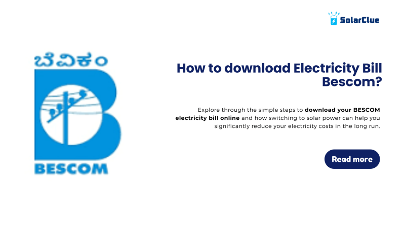 How to download Electricity Bill Bescom?