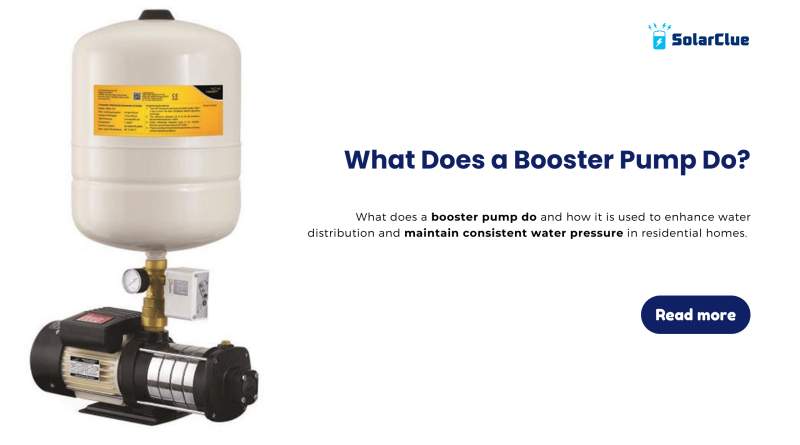 What Does a Booster Pump Do?