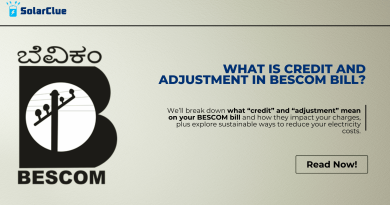 What is Credit and Adjustment in BESCOM Bill?