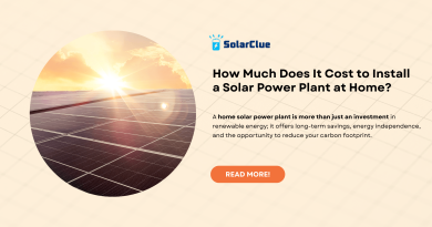 How much does it cost to install a solar power plant at home?