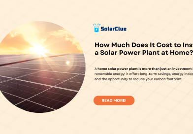 How much does it cost to install a solar power plant at home?