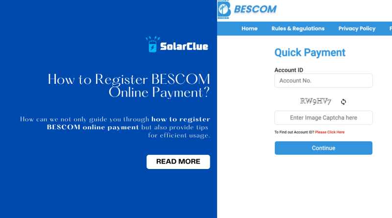 How to Register BESCOM Online