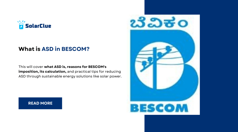 What is ASD in BESCOM?